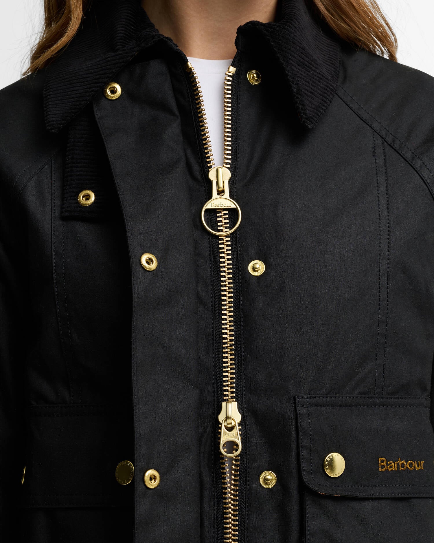 BARBOUR LWX1403 BK71  JACKET CROPPEDBEADNELLWAX