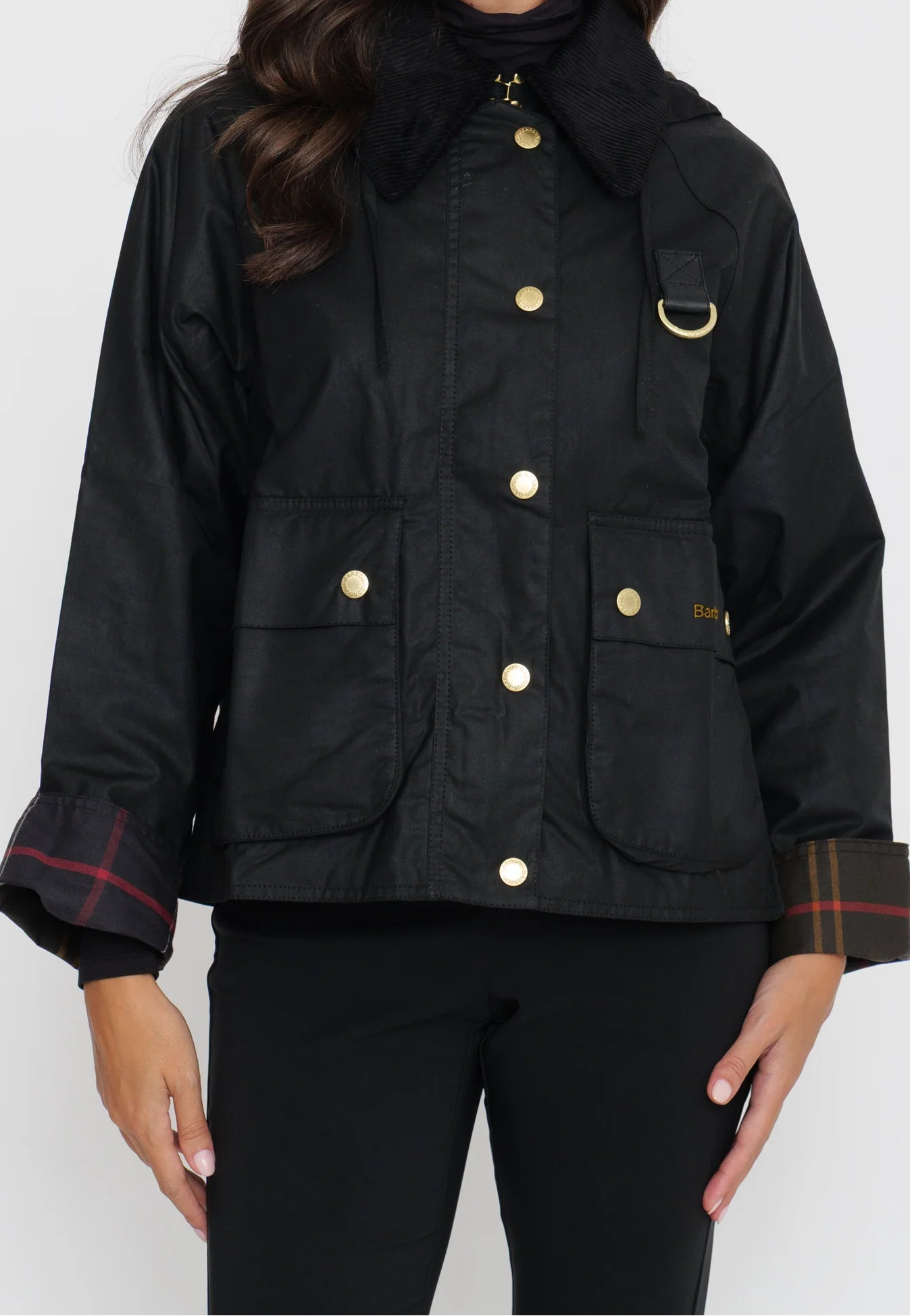 BARBOUR LWX1397BK91  JACKET REIGHTON SPEY WAX - Atelier Fratelli Carbè