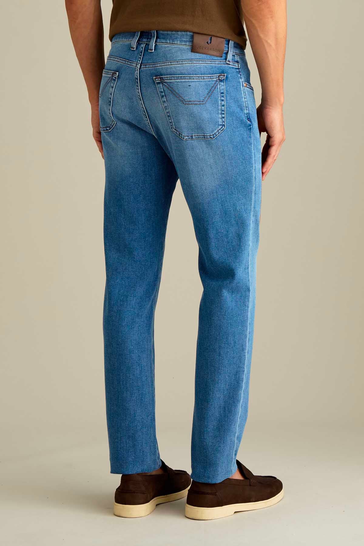 JECKERSON PA077JOHN002 DENI043 D148D JEAN JOHN 5 POCHES ÉCUSSON ALCANTARA POUSSIÈRE