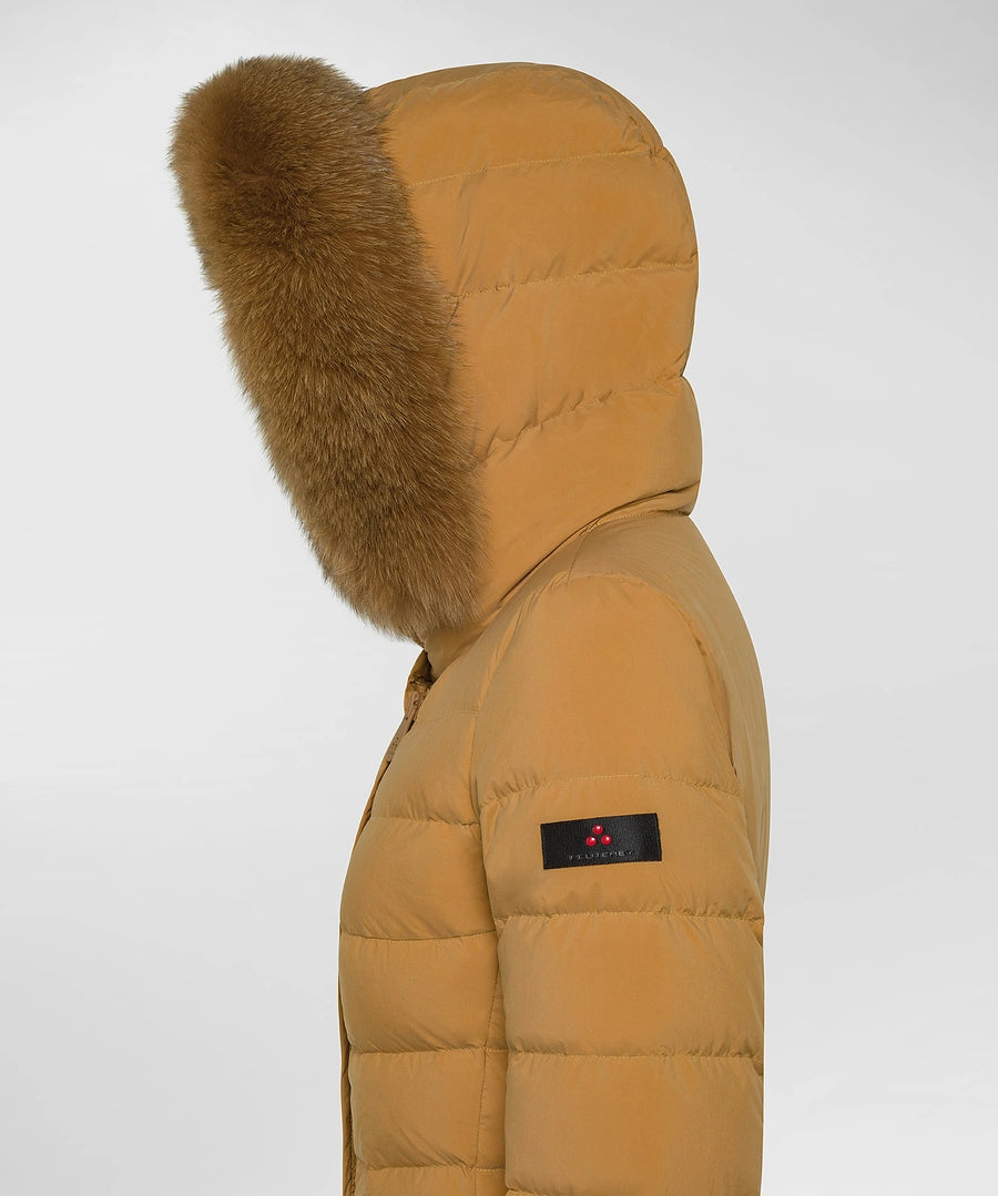 PEUTEREY SERIOLA ML 06 FUR PED5458 01190986 826  TRENCH Piumino lungo con collo alto e pelliccia