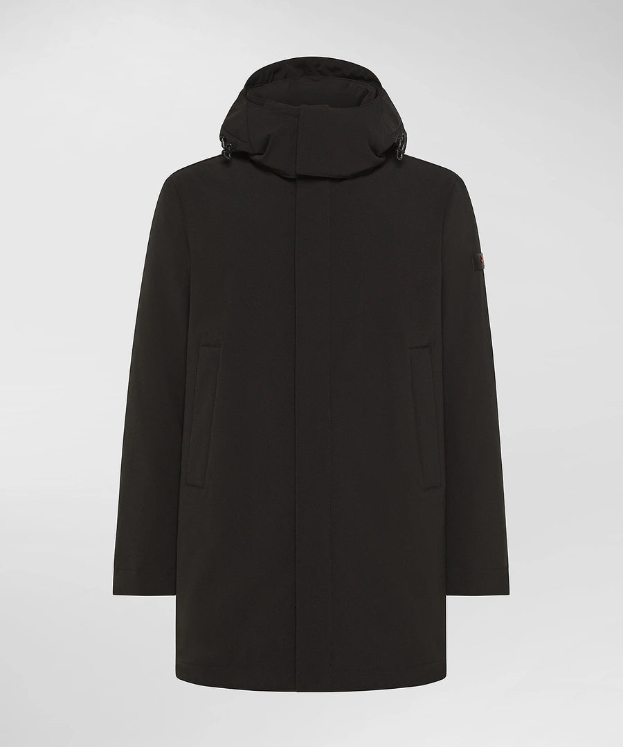 PEUTEREY KRUGER TJ01 PEU562501191942 NER  TRENCH Cappotto tecnico in tessuto riciclato