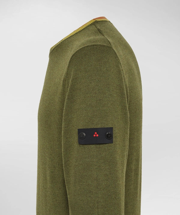 PEUTEREY NEW MARLON 04 PEU5693 99011947 690  KNITTED JACKET Maglione con dettagli colorati a contrasto