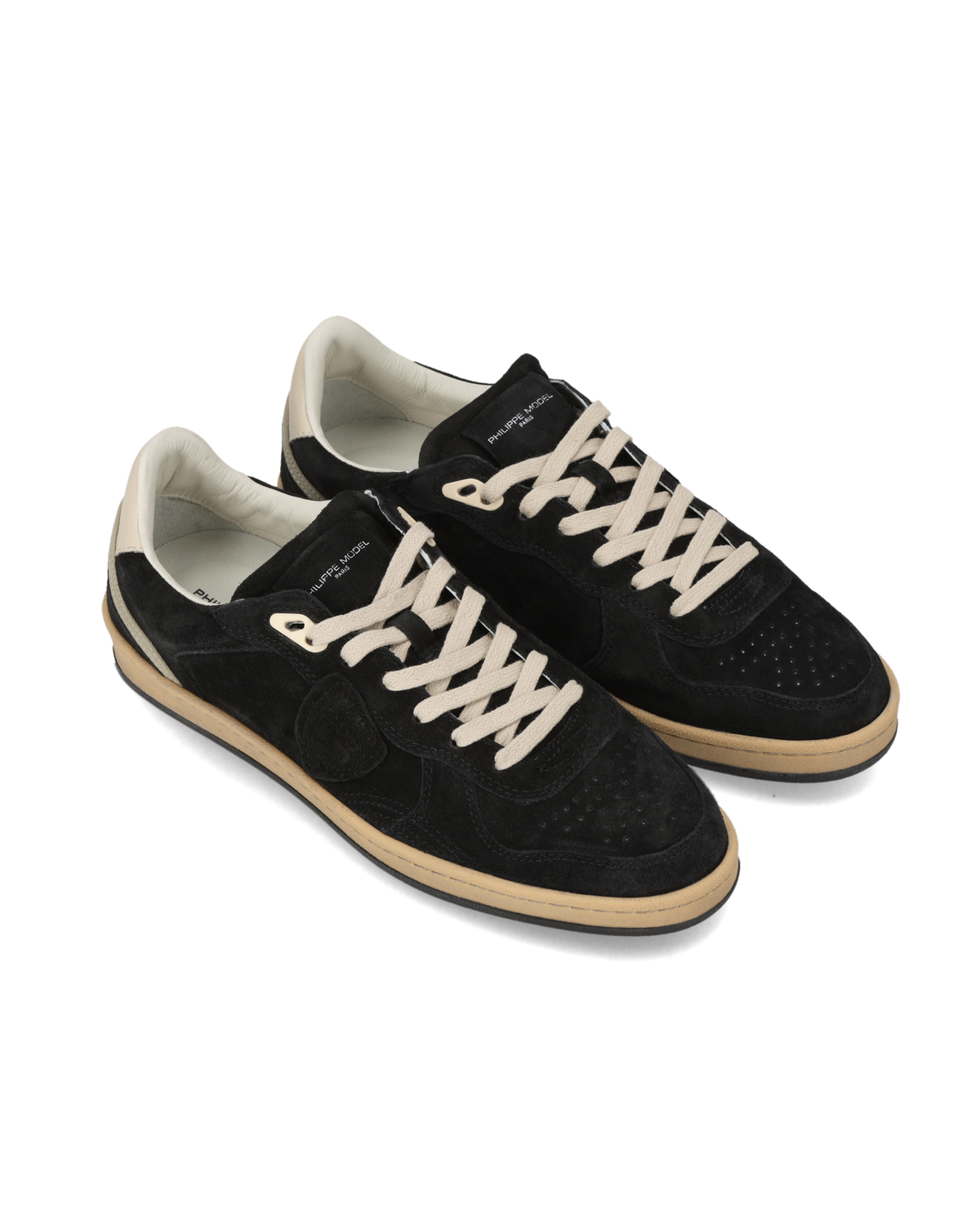 Sneakers Philippe Model Paris PGAL Uomo Nero Bianco - Vista laterale completa