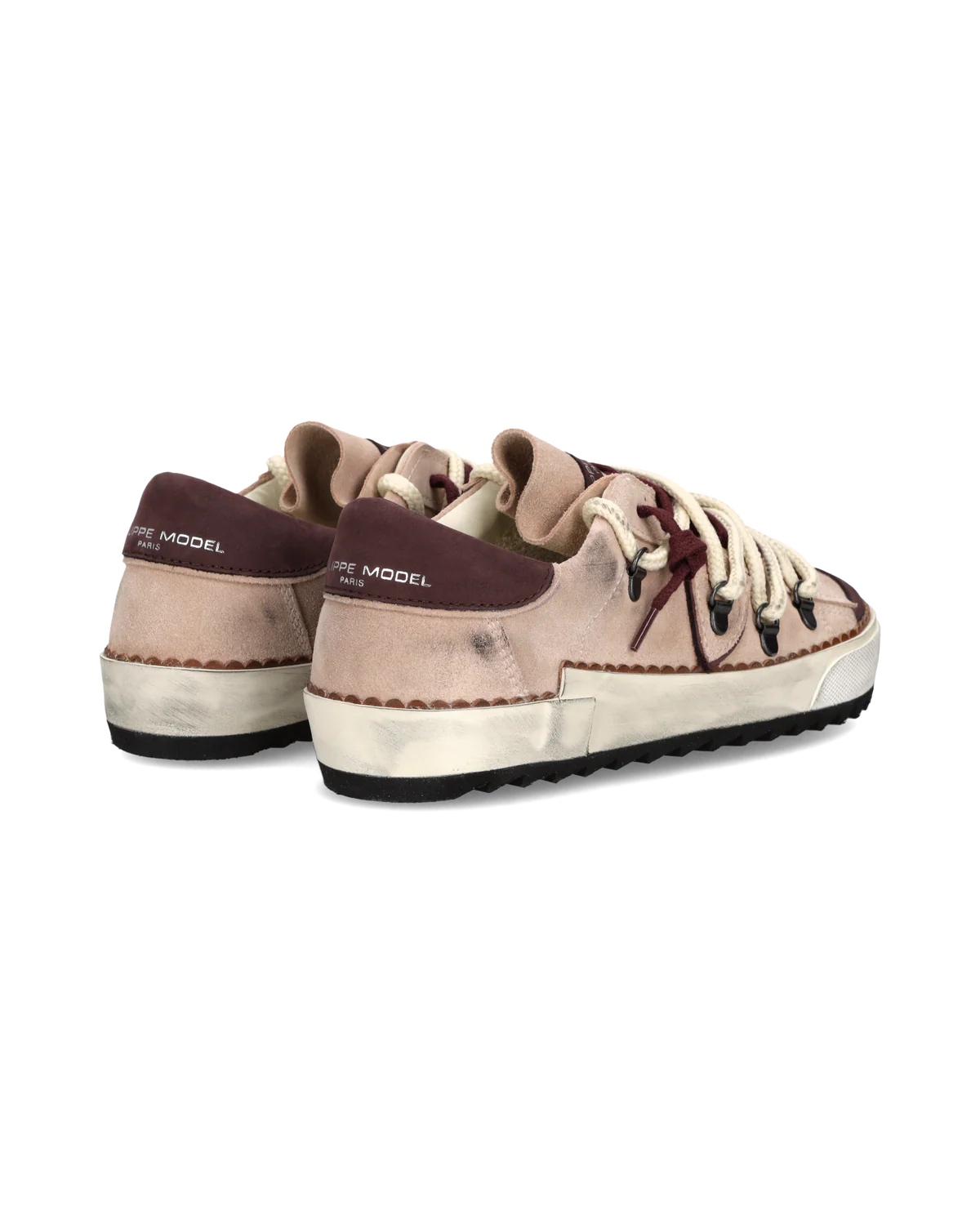 PHILIPPE MODEL PRLD RR01  SNEAKER PRSX  LOW DAIM MONTAGNE_ROSE