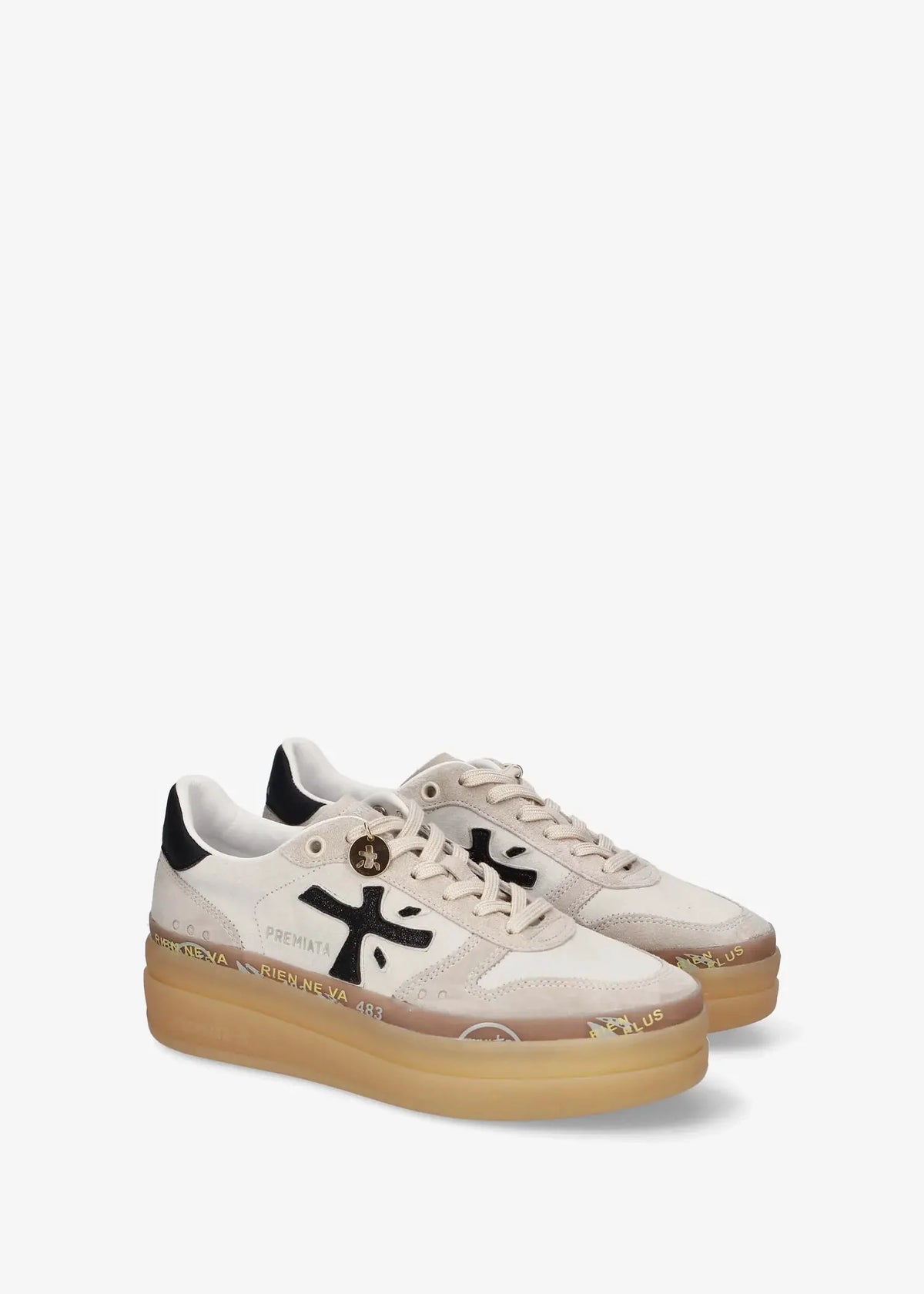 Premiata Micol 8569 Sneaker Donna Grigio - Vista laterale esterna
