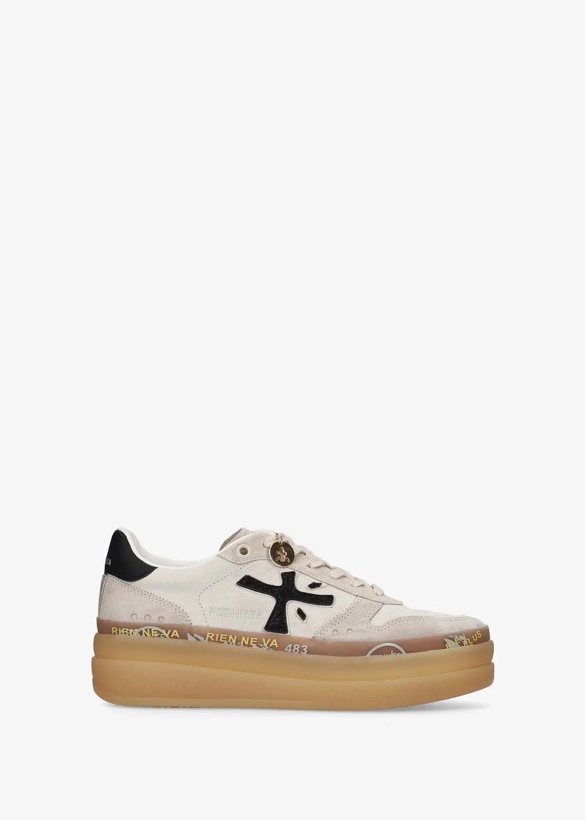 Premiata Micol 8569 Sneaker Donna Grigio - Vista laterale interna