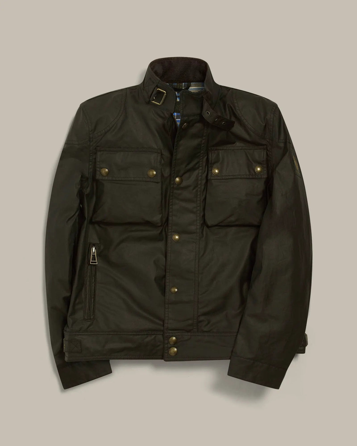 BELSTAFF Racemaster Icon Jacket Faded Olive - Vista frontale