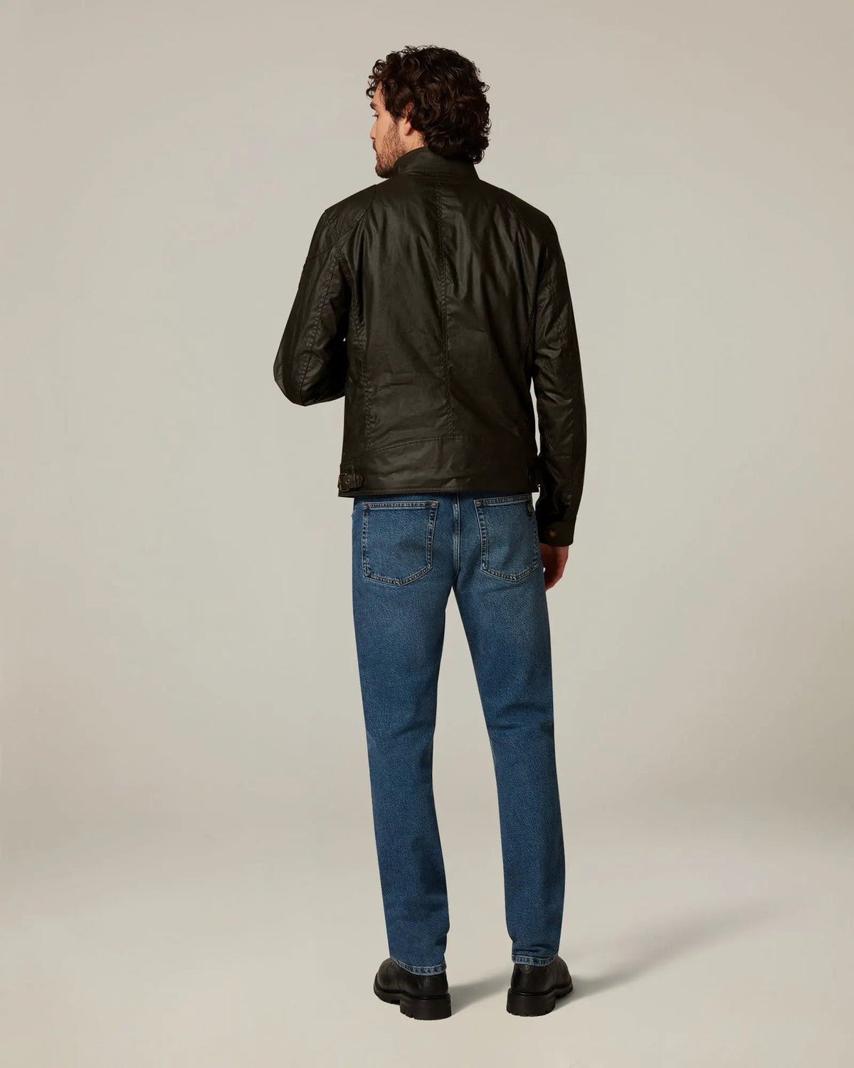 BELSTAFF Racemaster Icon Jacket Faded Olive - Dettaglio tasca e chiusura