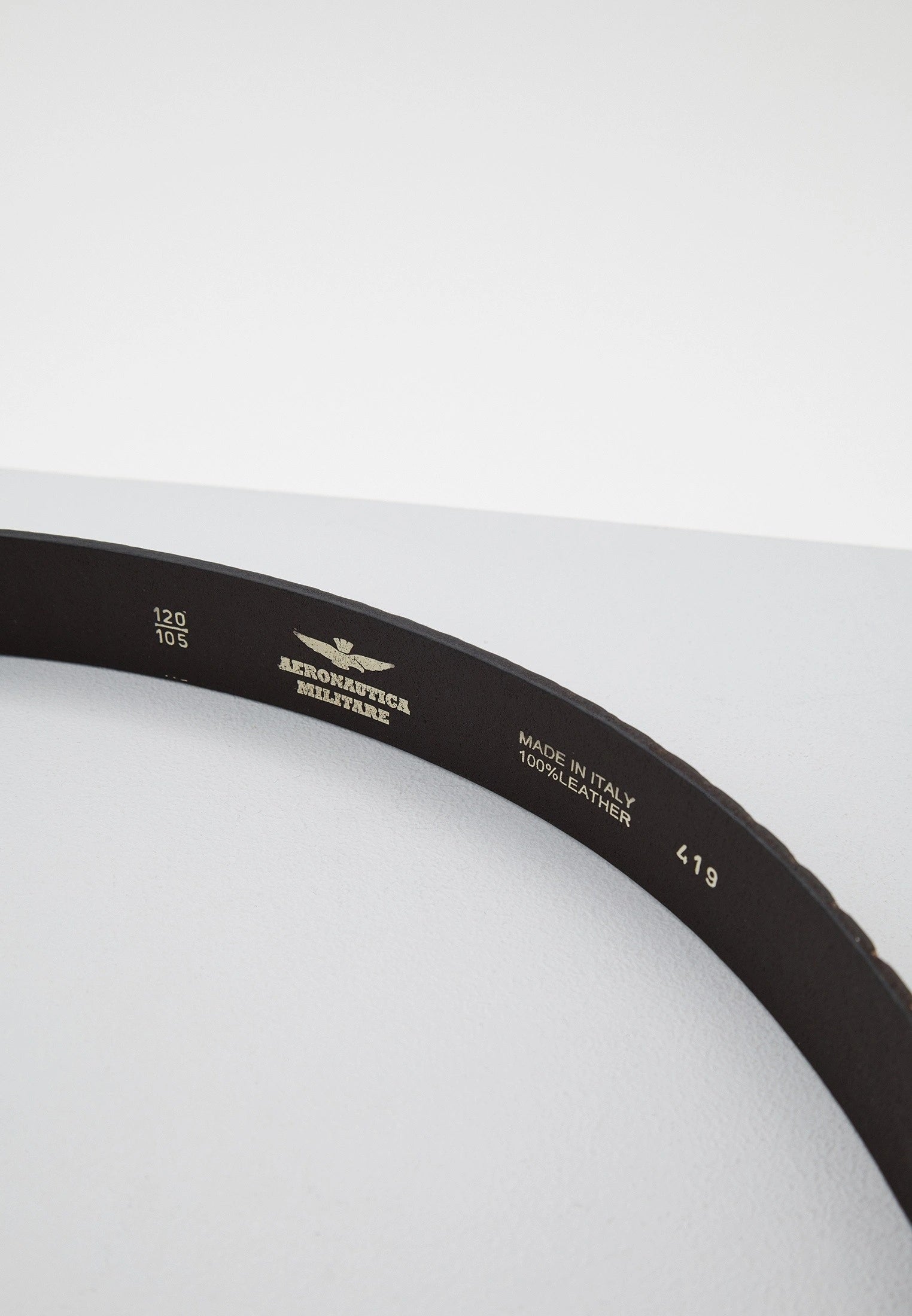 AERONAUTICA MILITARE AM419 NE BELT CINTURA PELLE