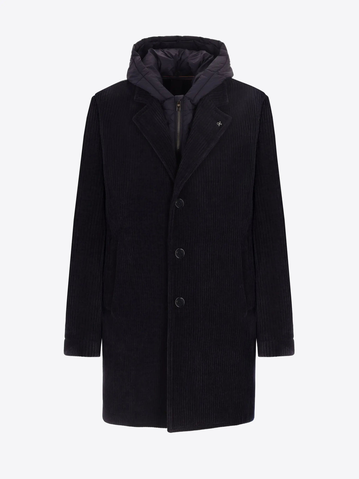 Cappotto DISTRETTO12 Alba CP1316T0499 Blu con pettorina staccabile - Still life