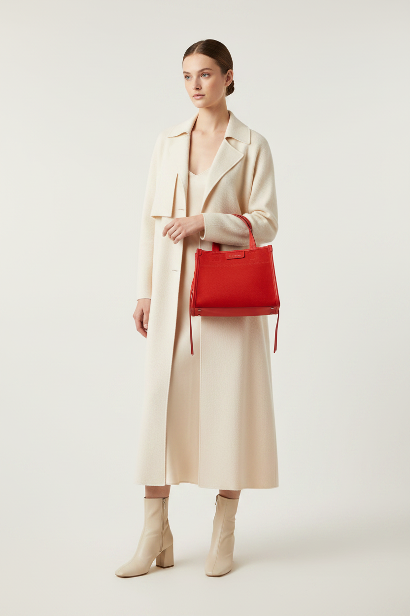 MY BEST BAG FIRENZE S1-MYB-2035 SCARLET RED  SHOPPING BAG DIVA SMALL