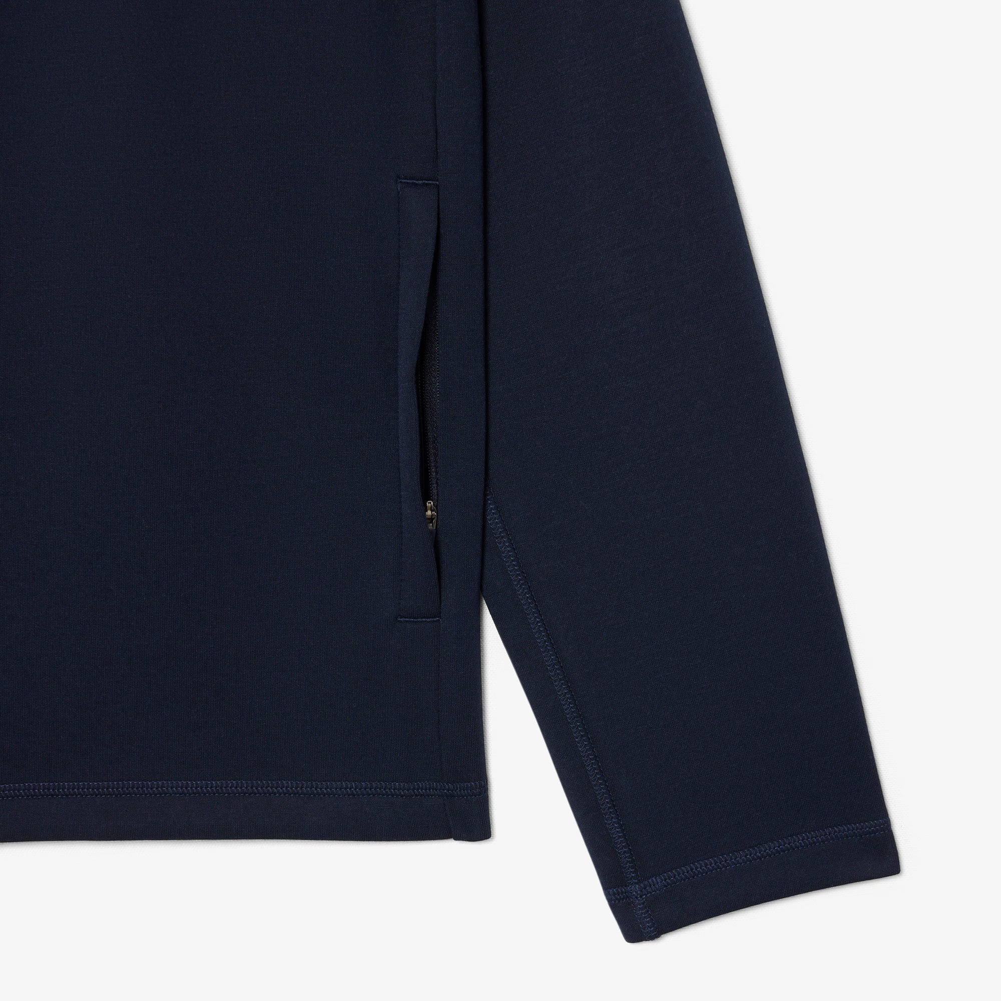 Felpa sportiva elasticizzata LACOSTE SH0152 166 con cappuccio e zip, ideale per look casual e comodo