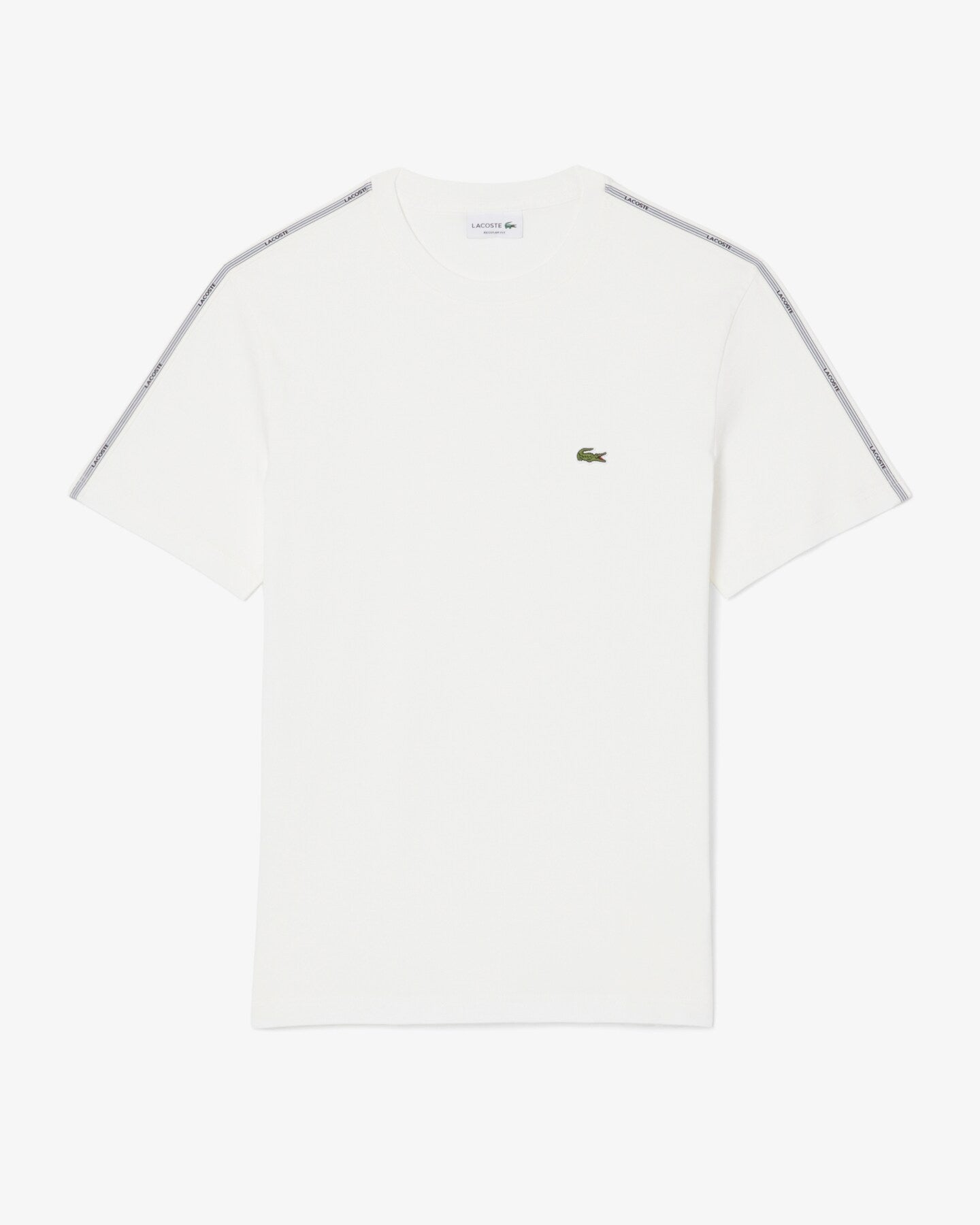 LACOSTE TH0888 70V T-SHIRT con fascia a righe con marchio