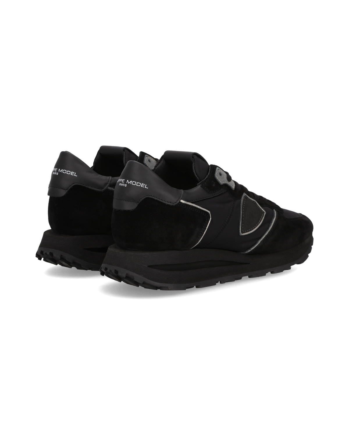Philippe Model Tropez Haute Low Uomo Nero TKLU N001 - Vista posteriore con talloncino