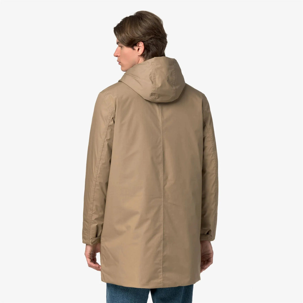 K-Way K4157FW 677 Trench Thomas Warm Micro Canvas Beige Khaki - Dettaglio Interno