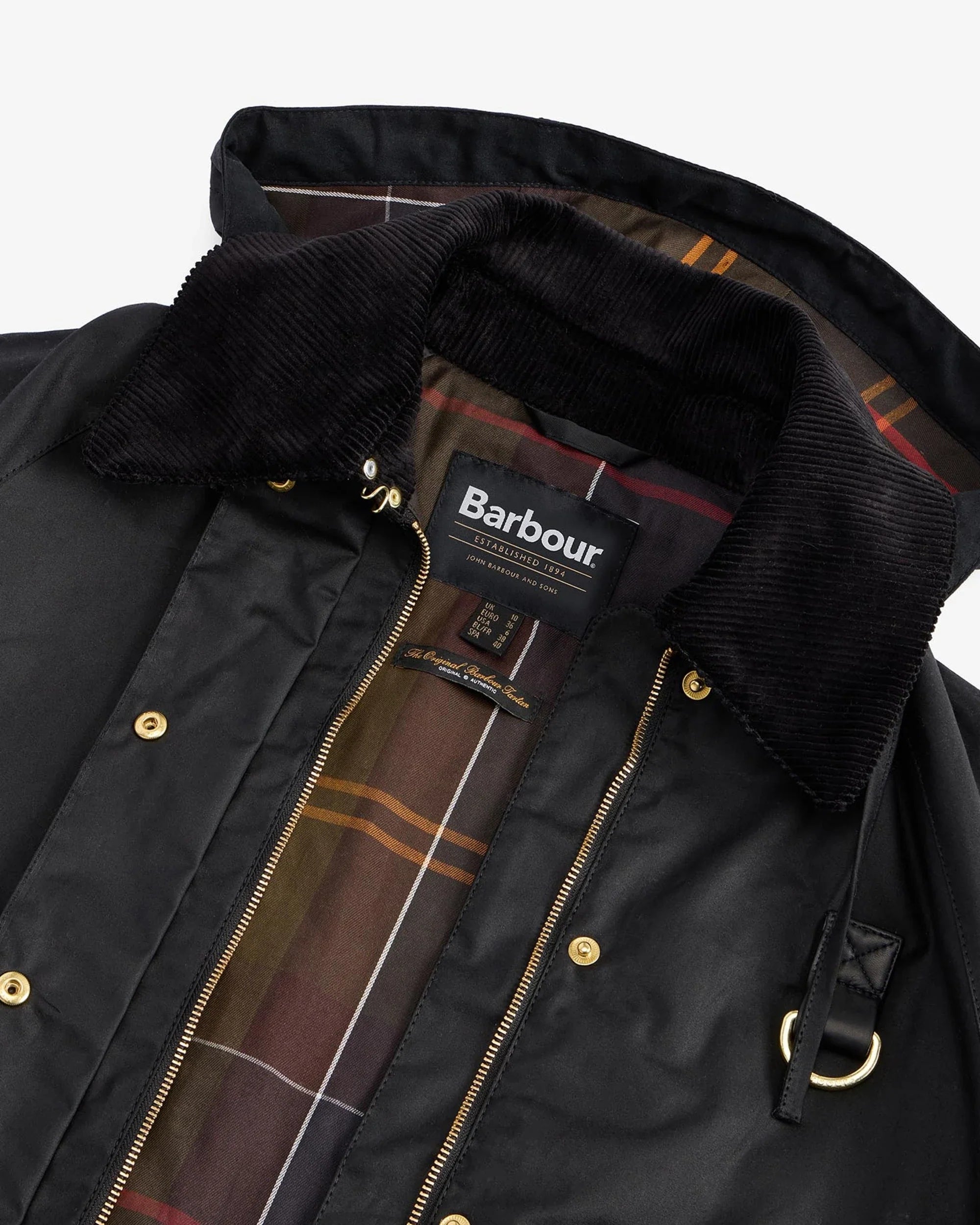 BARBOUR LWX1397BK91  JACKET REIGHTON SPEY WAX - Atelier Fratelli Carbè