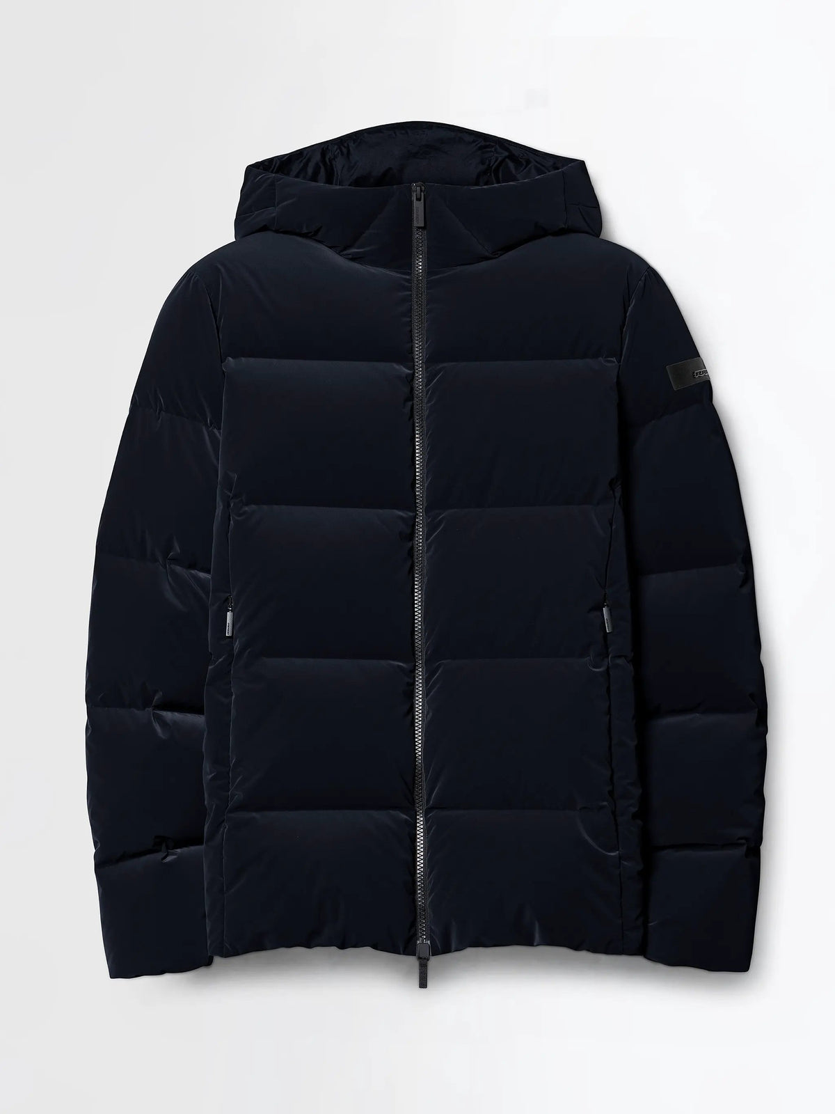 RRD Superrduck Tubic 14 Hood Zip Jacket W26027 - Blue Black, vista con modello