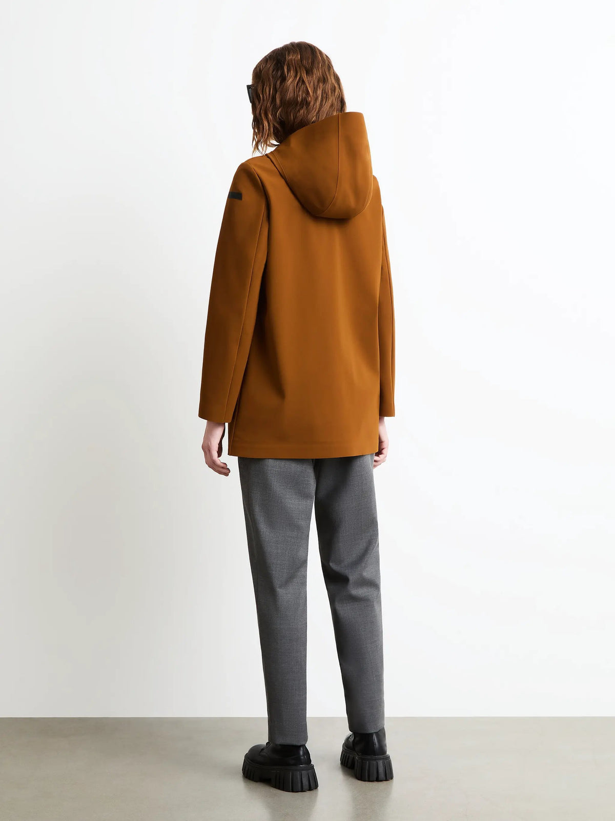 RRD W26525 Surflex Winter Thermo Parka donna - Light Orange, dettaglio tasche e chiusura
