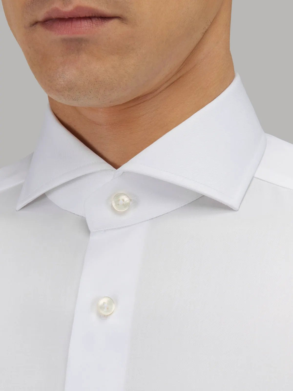Camicia Uomo Xacus WF558 11805 Bianco - Dettaglio Collo