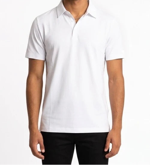 Camicia polo oxford Heskimo HE1410003 PR in tessuto azzurro con colletto, dettagli eleganti e bottoni frontali.