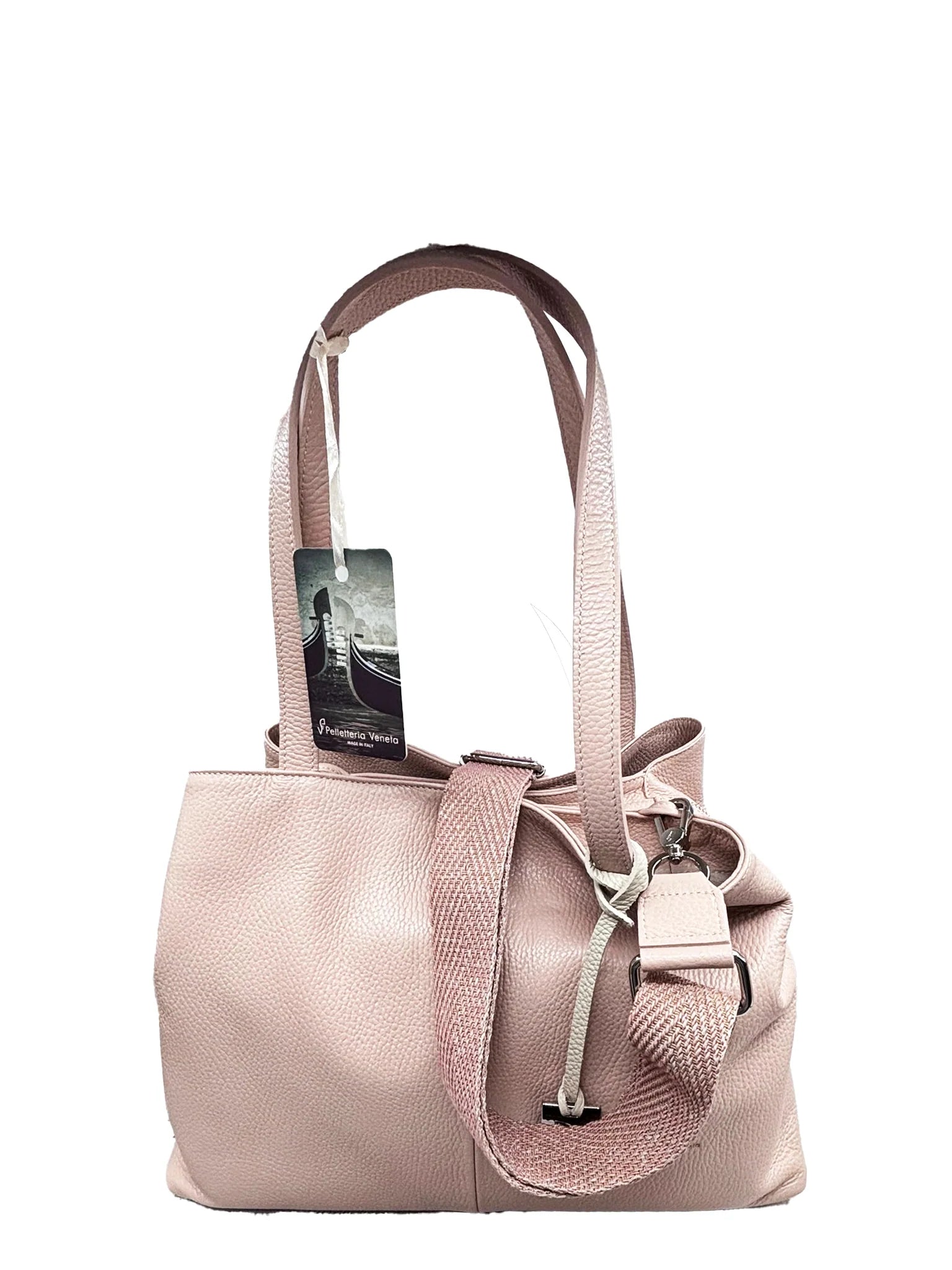 Pelletteria Veneta D26313-CIPR  SHOPPING BAG Shopper in pelle martellata