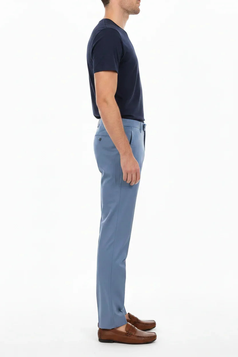 BERWICH MORELLO CRASOSILK INDIGO TROUSER TX AMERICA