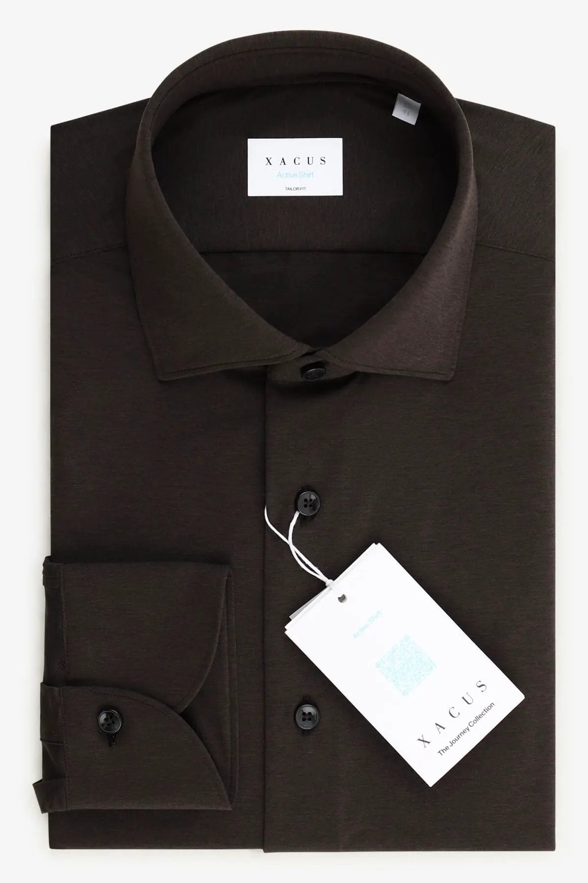 Camicia Xacus Active Shirt ACT558 31615 011 Marrone - Vista frontale