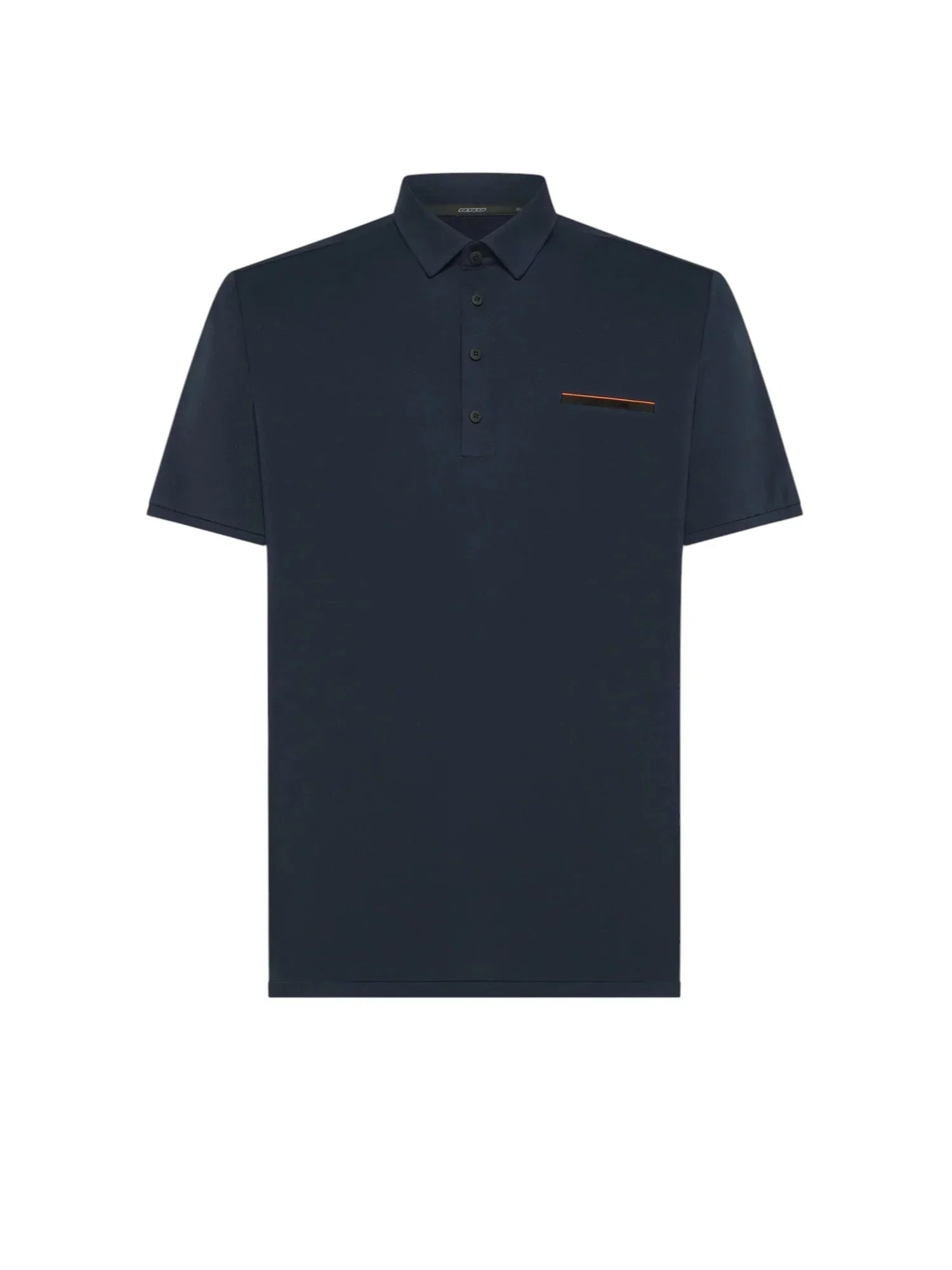 polo uomo blu navy manica corta con taschino, abbigliamento casual elegante