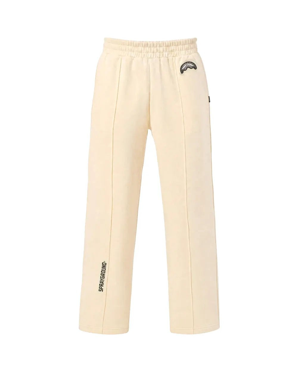Sprayground Sweat Pant Pure Straight Leg Cream vista frontale