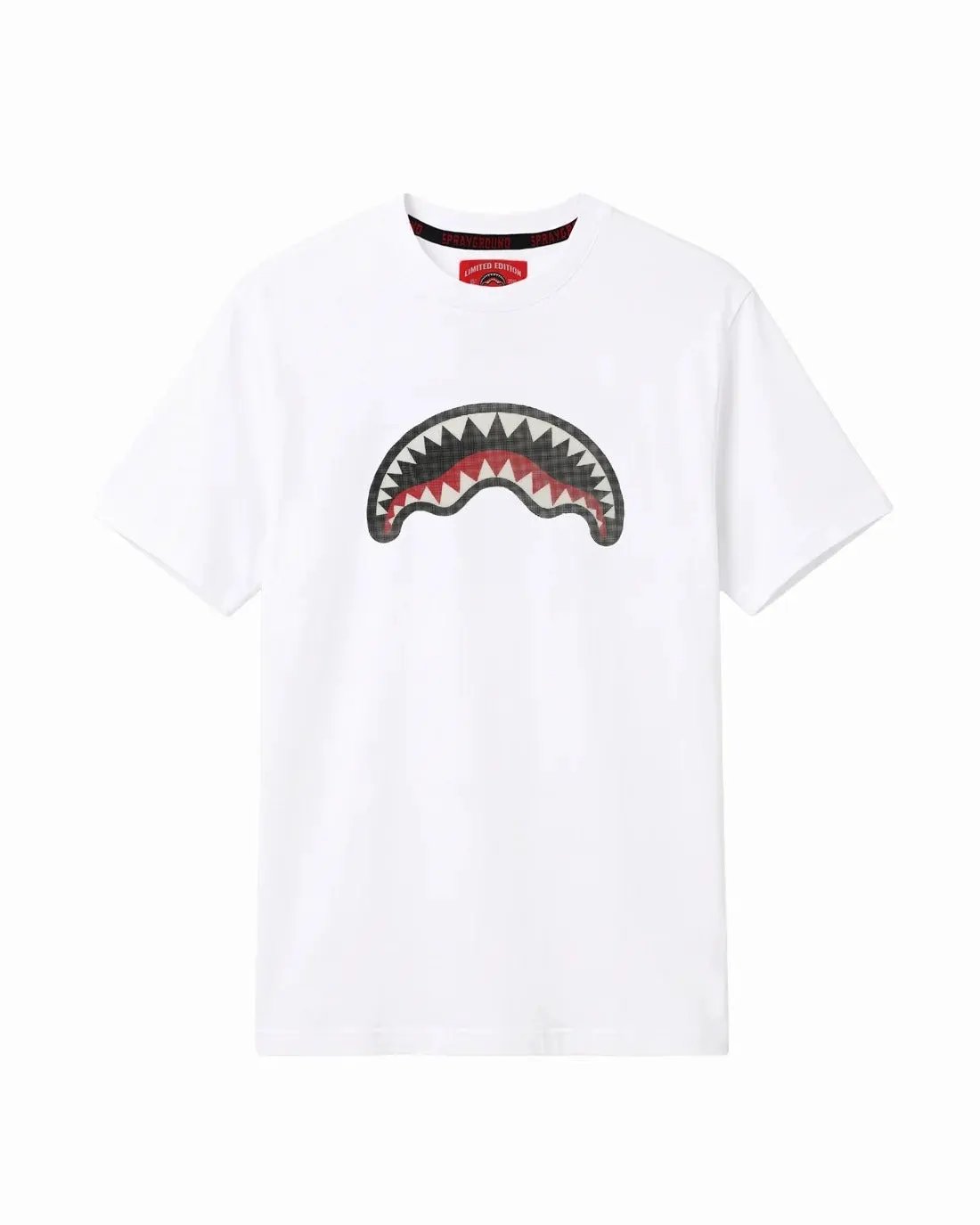 SPRAYGROUND T-Shirt 3D Shark Regular SP945WHT Off White