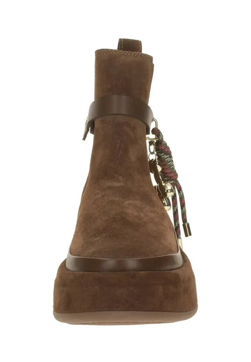 GIO+ ROSITA01 ANKLE BOOT COMBI BROWN by GIO+