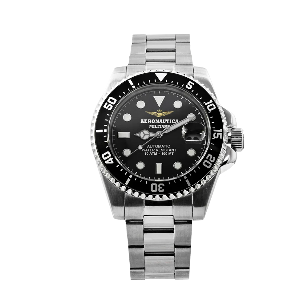 AERONAUTICA MILITARE AMOR0004 CHARLIE OROLOGIO  CLOCK OROLOGIO ANALOGICO IN ACCIAO FINITURA SPAZZ - Atelier Fratelli Carbè