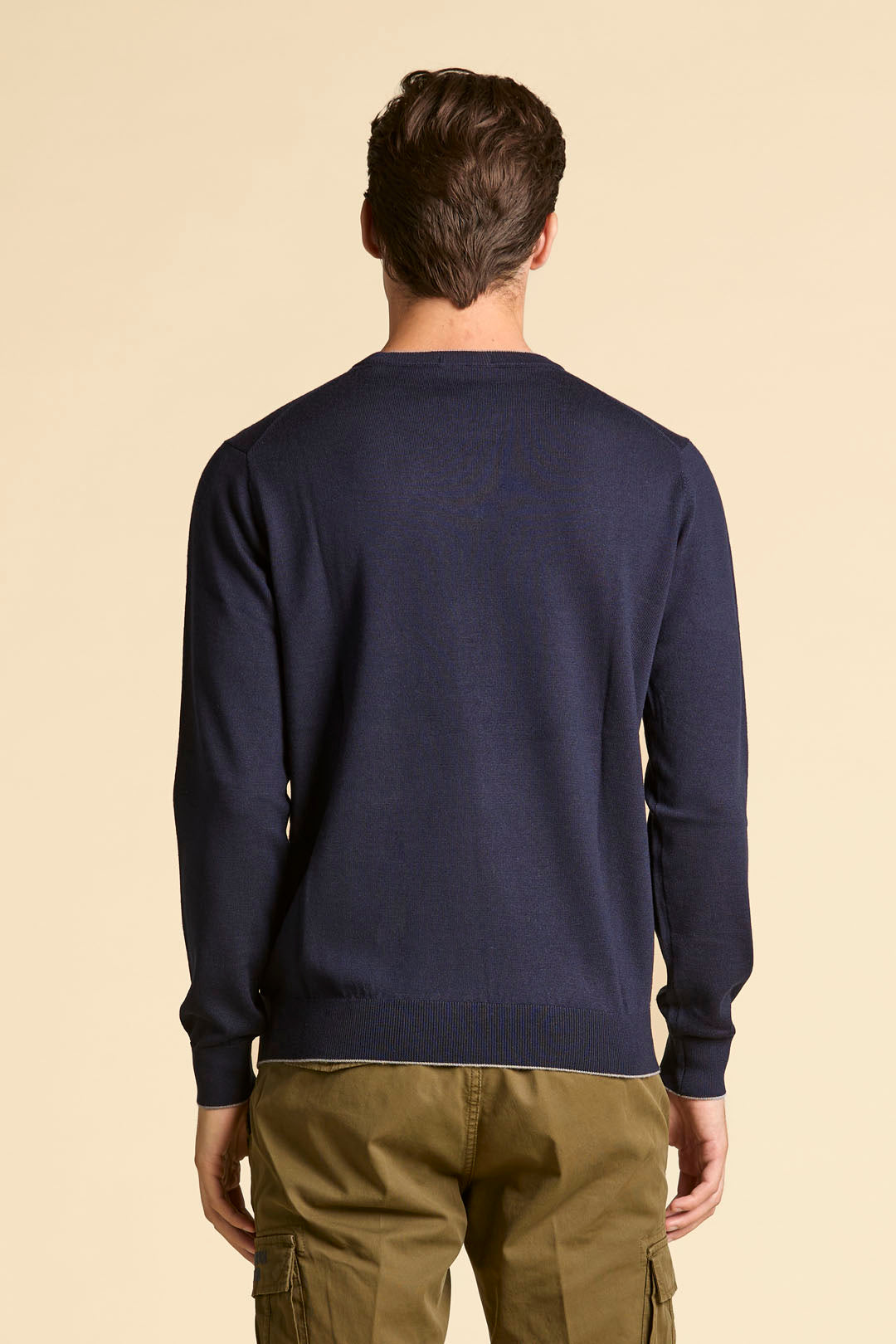 AERONAUTICA MILITARE MA1567UL00415 08396  KNIT GIROCOLLO IN LANA MERINO - Atelier Fratelli Carbè