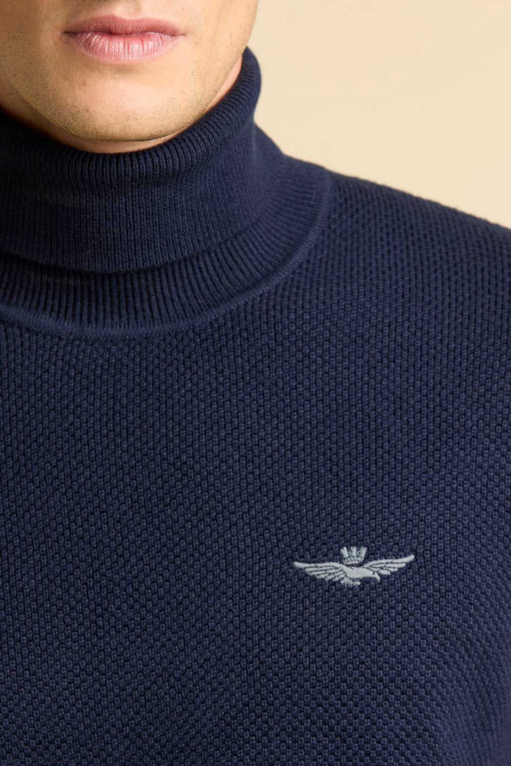 AERONAUTICA MILITARE MA1583UL00903 08184  TURTLENECK KNIT MAGLIA COLLO ALTO - Atelier Fratelli Carbè