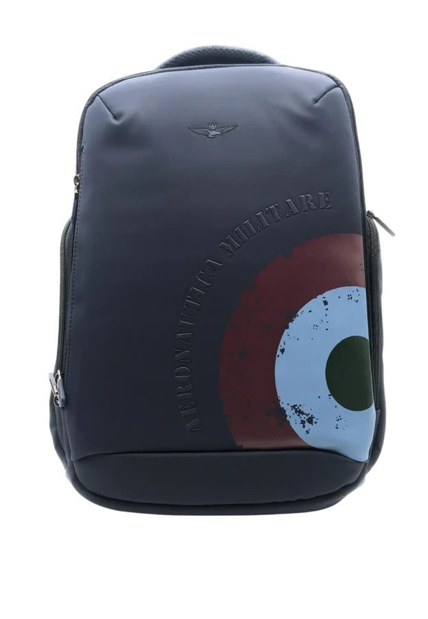 AERONAUTICA MILITARE AM554  BACKPACK ZAINO UOMO SINTETICO-PU BLUE - Atelier Fratelli Carbè