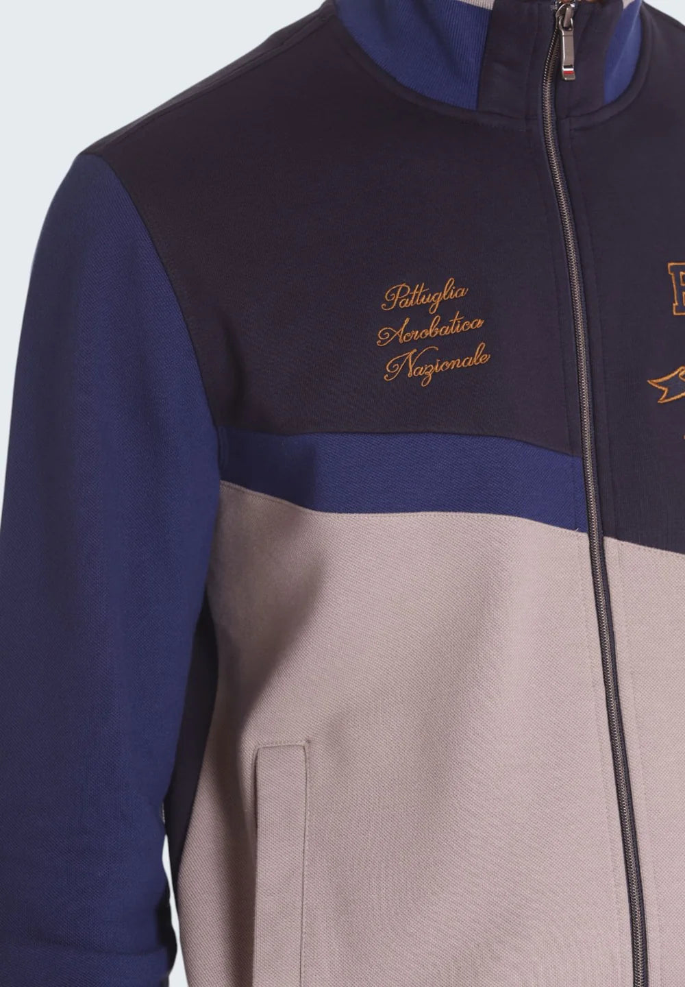 AERONAUTICA MILITARE FE1945F564 94564  SWEAT SHIRT FELPA CENTRO SPORTIVO DARK BLU STONE GREY - Atelier Fratelli Carbè