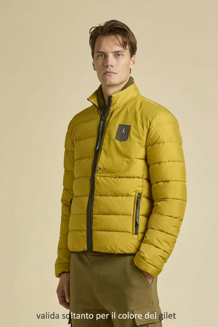 AERONAUTICA MILITARE AB3023UCT04214 07198  GILET GILE' ULTRALIGHT NYLON CRINKLE CANGIANTE - Atelier Fratelli Carbè
