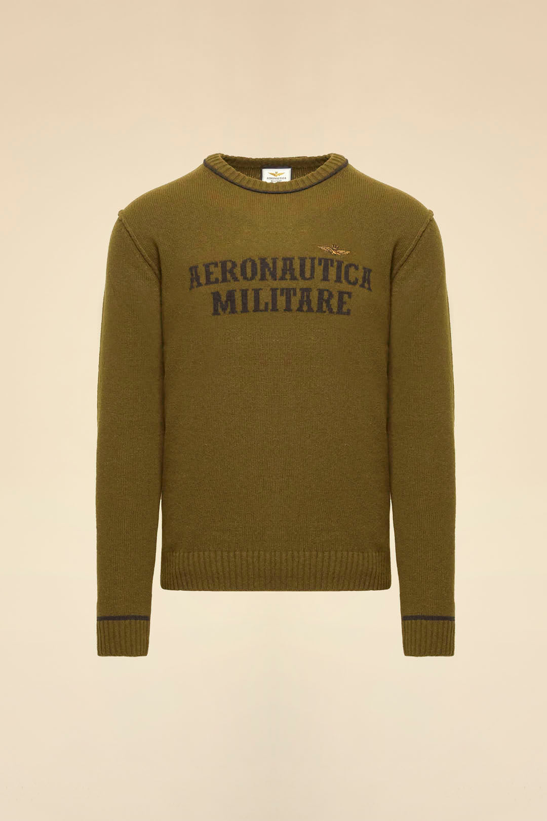 AERONAUTICA MILITARE MA1579UL00924 07198  KNIT MAGLIA  CON LOGO JACQUARD - Atelier Fratelli Carbè