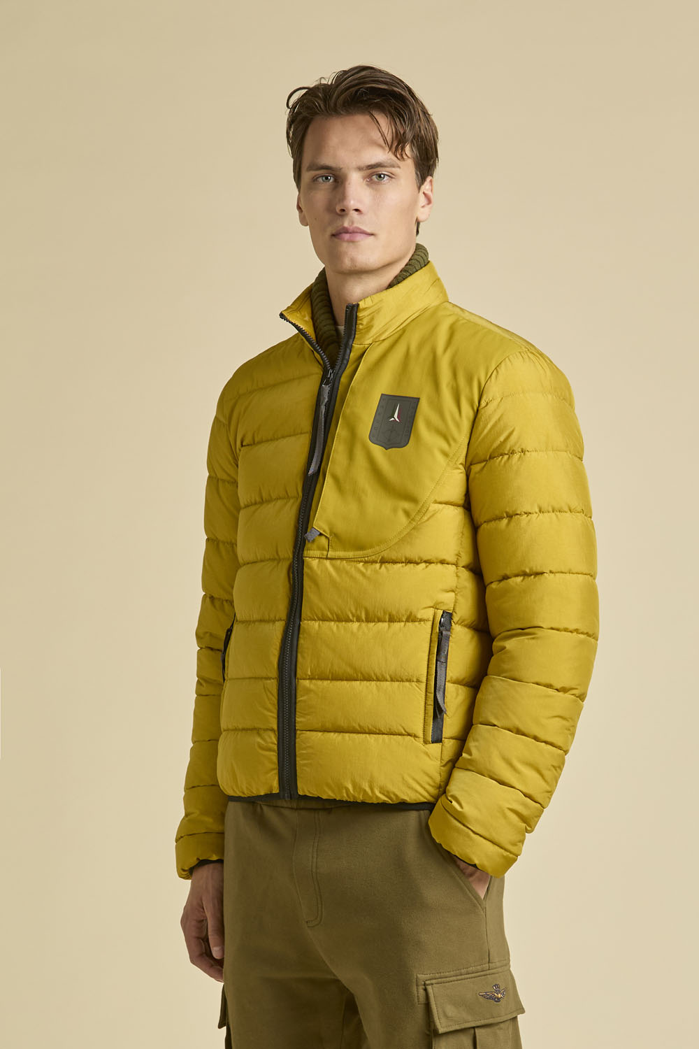 AERONAUTICA MILITARE AB3022UCT04214 57607  BLOUSON JACKET GIUBBINO IN NYLON CRINKLE CANGIANTE - Atelier Fratelli Carbè