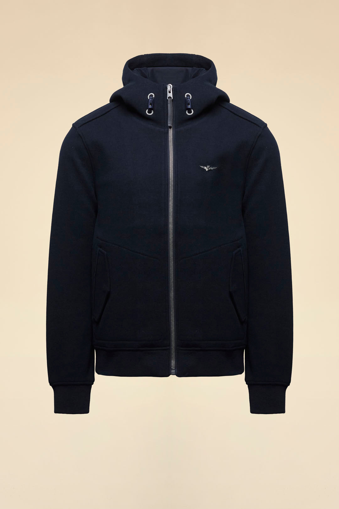 AERONAUTICA MILITARE AM1381UL00902 08395  BLOUSON JACKET GIACCA CON CAPPUCCIO  MISTO LANA - Atelier Fratelli Carbè