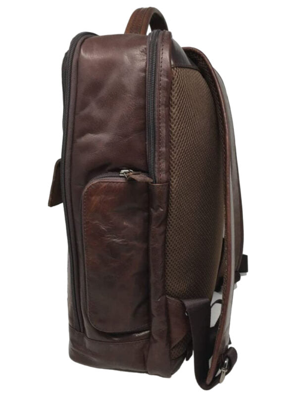 AERONAUTICA MILITARE AM305-MO COMPUTER BAG ZAINO IN PELLE - Atelier Fratelli Carbè