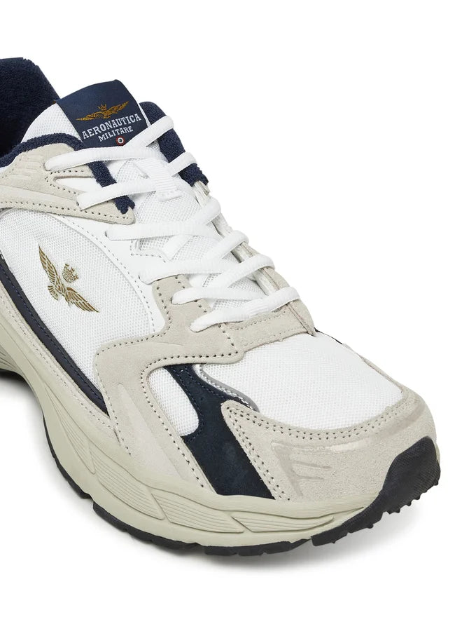 AERONAUTICA MILITARE 251SC301CT3500 73062  SNEAKER IN PELLE SUEDE E MESH - Atelier Fratelli Carbè