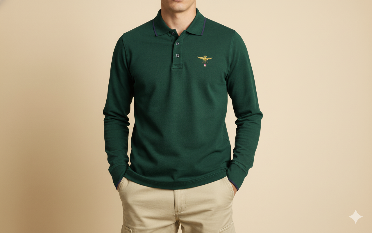 AERONAUTICA MILITARE PO1653 39341  POLO BASICA M.L. - Atelier Fratelli Carbè