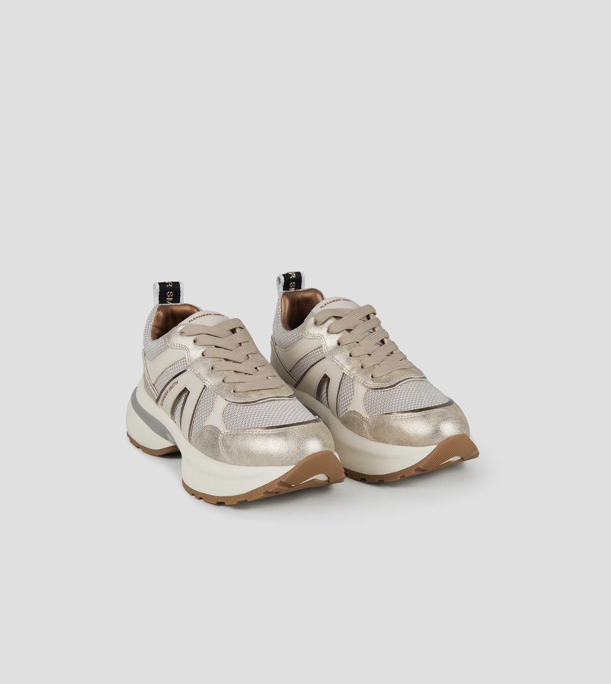 ALEXANDER SMITH ASBCVIW 1142DIG  SNEAKER VICTORIA WOMAN DARK IVORY GOLD - Atelier Fratelli Carbè