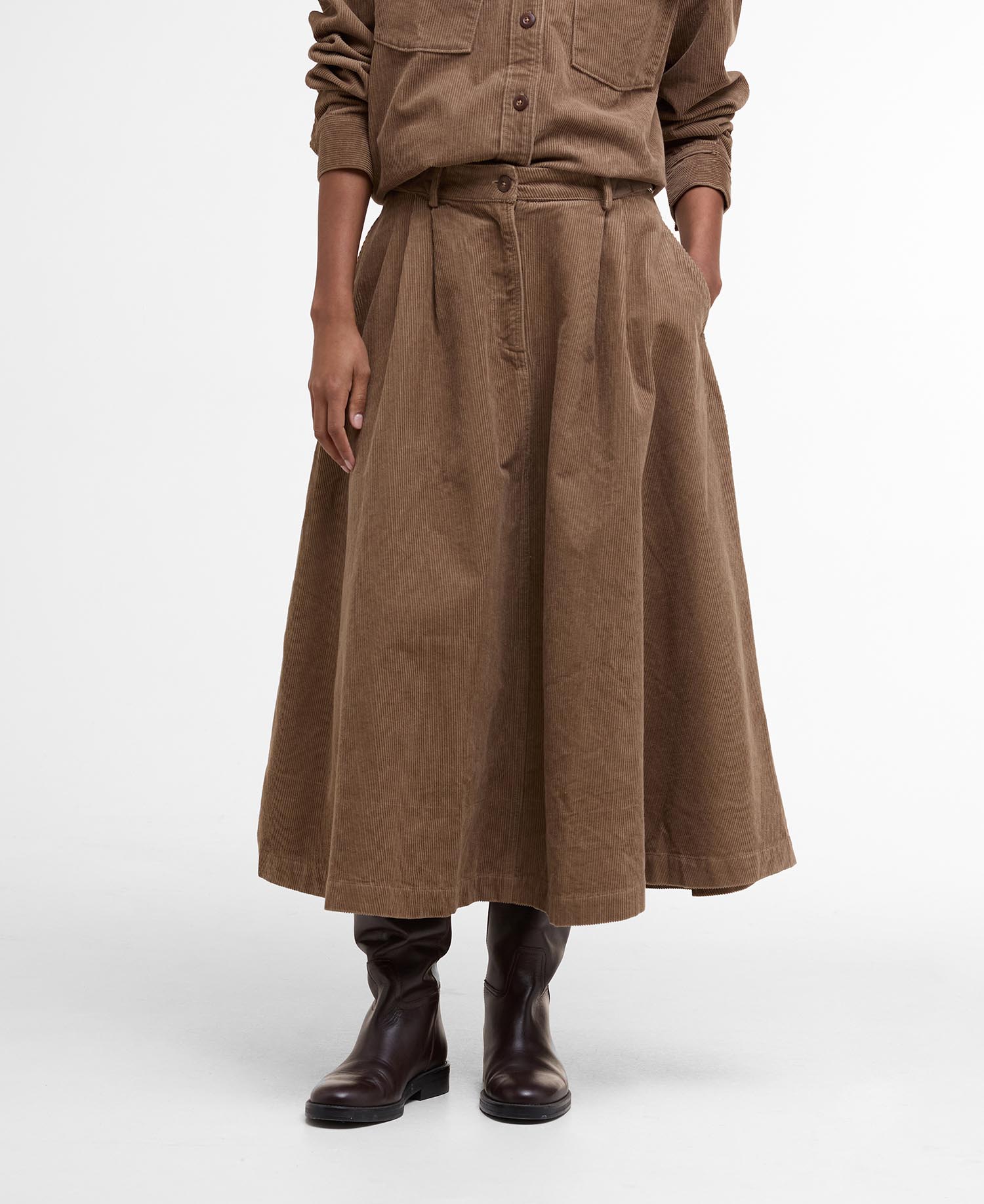 BARBOUR LSK0131E31 YASMIN MIDI SKIRT - Atelier Fratelli Carbè