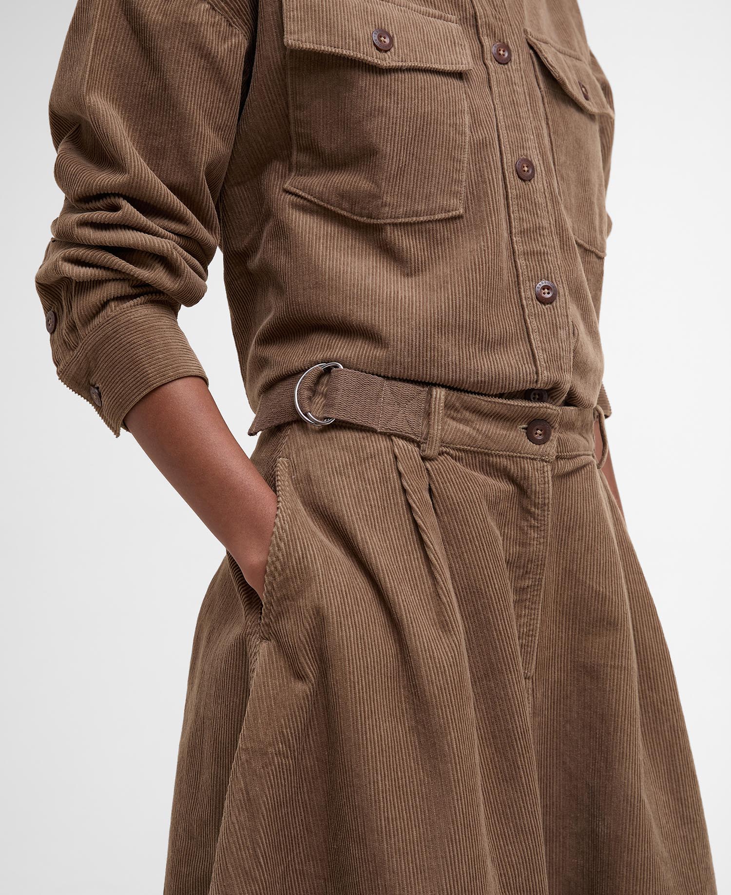 BARBOUR LSK0131E31 YASMIN MIDI SKIRT - Atelier Fratelli Carbè