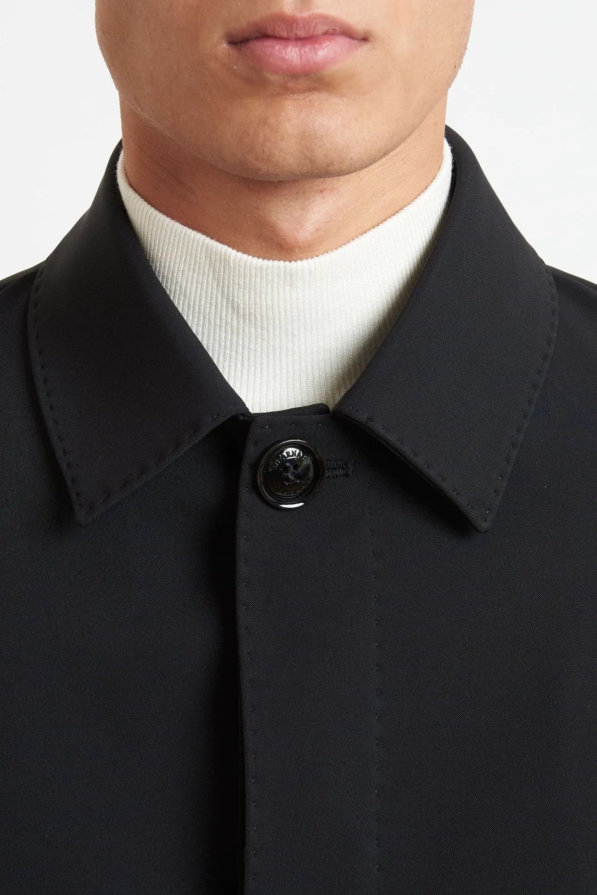 Trench BHARNABA MCP 104 TR Nero con fodera imbottita - Dettaglio interno imbottito