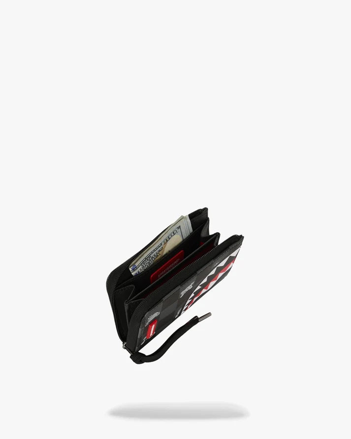 SPRAYGROUND W8917  WALLET GRAY PEEKING CHARACTER CHECK