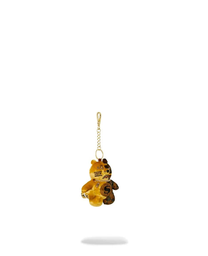 SPRAYGROUND K9593  KEYCHAIN SIP GOLD DRIP BEAR