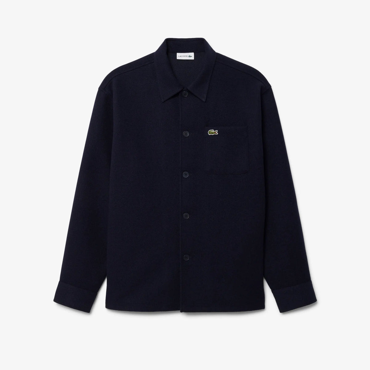 Overshirt in flanella pesante Lacoste blu navy posteriore